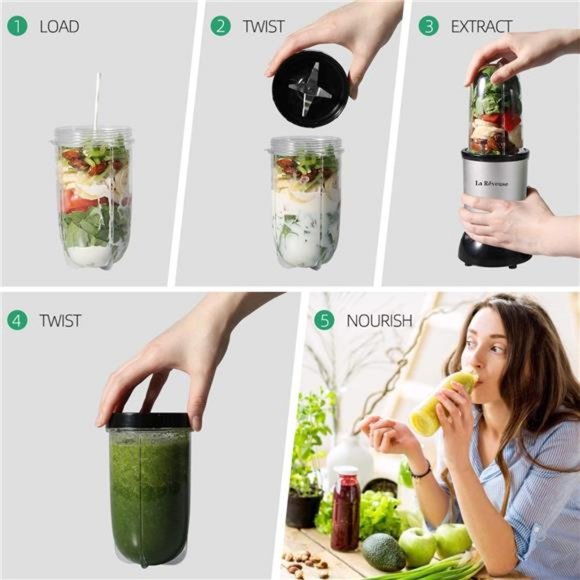 La Reveuse Personal Size Blender 250 Watts Power - Picture 12 of 14